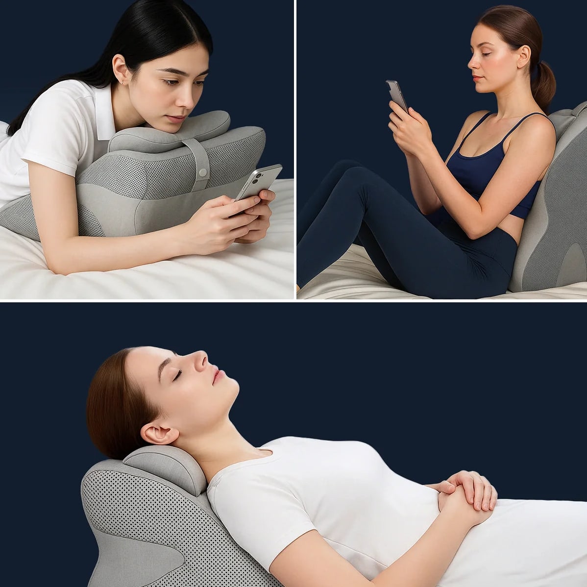 Coussin Ergonomique avec Tête de Lit